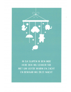 Cadeaubord ik ga slapen ik...