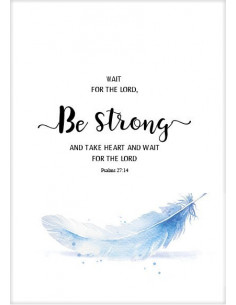 Poster 50x70 be strong