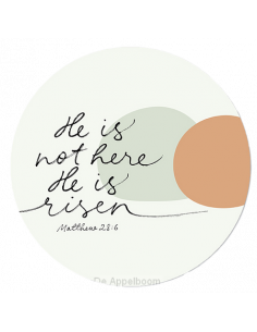 Paascirkel He is risen