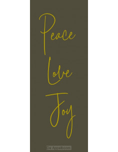 Boekenlegger peace love joy
