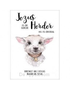 Cadeaubord lammetje Jezus...