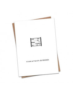 Bedankt ik kan altijd op...