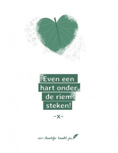 Minikaartje Even een hart...
