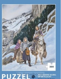 Puzzel met vaders bijbel op...