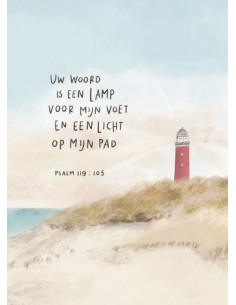 Kaartje A7 Uw Woord is een...