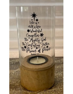 Pillar Candle For unto us a...