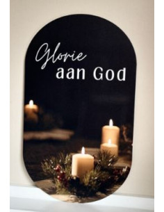 Muurvorm- glorie aan God