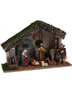 MDF Stable with 7 nativity...
