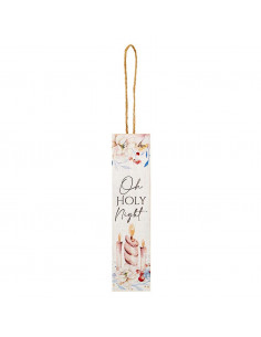 Wood ornament O Holy Night