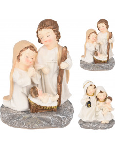 Polyresin Holy Family Creme...