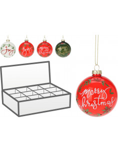 Display 12 Glass Christmas...