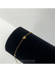 Armband drie hartjes goud