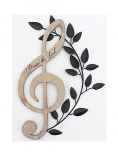 Wall Art G-cleff Praise the...