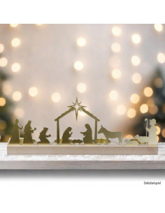 Theelichthouder kribbe goud...