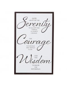 Serenity plaque wood 9,5x15cm