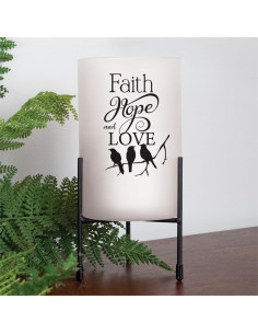 Candle pillar stand faith...