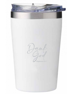 Thermosbeker Wit Dank God...