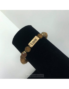 Armband natuursteen love...