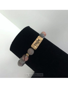 Armband natuursteen hope...