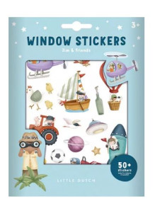 Raamstickers jim en friends