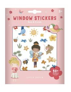 Raamstickersrosa en friend