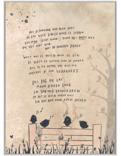 Ik bid omdat het zo tegenzit