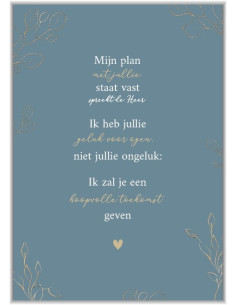 Mijn plan met jullie staat...