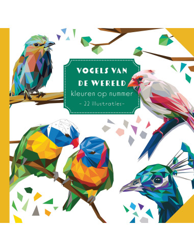 Vogels van de wereld - Kleuren op nummer