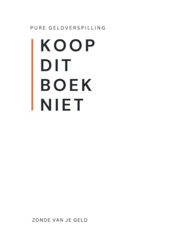Koop dit boek niet