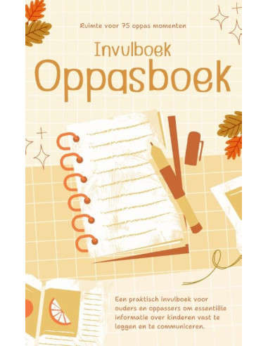 Oppasboek Invulboek