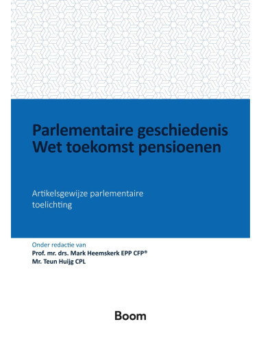 Parlementaire geschiedenis Wet toekomst 