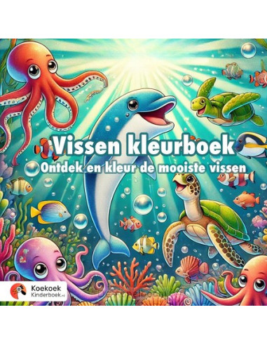 Vissen kleurboek voor kinderen