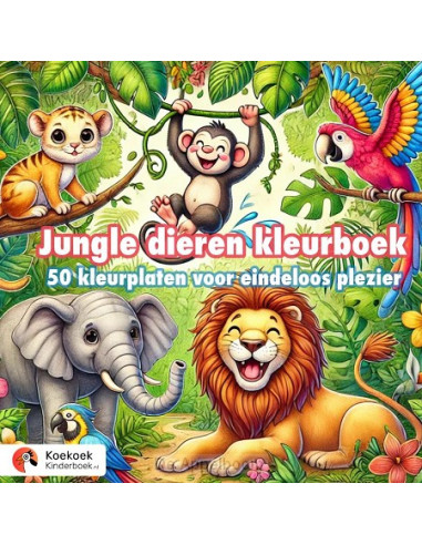 Jungle dieren kleurboek