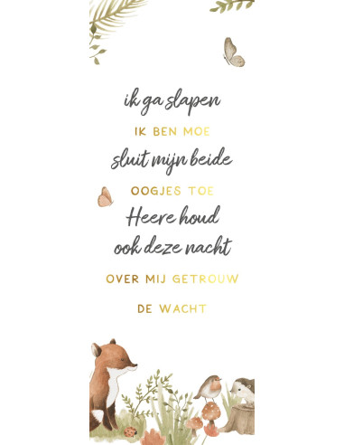 Boekenlegger Ik ga slapen ik ben moe