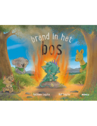 Brand in het bos