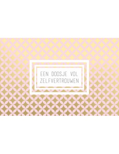 Een doosje vol zelfvertrouwen