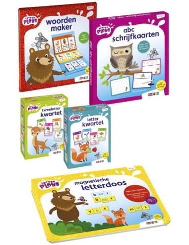 Pakket Letterplons - set 5 voor 4 (5 spe