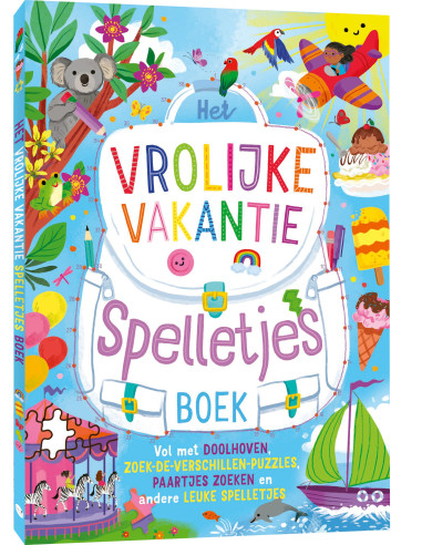 Vrolijke vakantie spelletjesboek