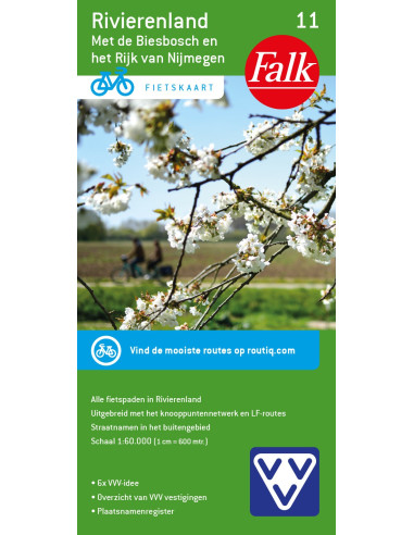 Falk VVV Fietskaart 11 Rivierenland