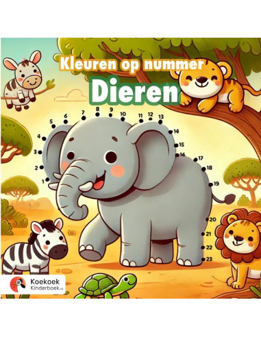 Kleuren op nummer: Dieren