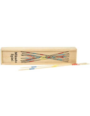 Mikado spel in houten kistje