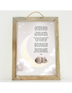 Schilderij A4 Ik ga slapen...