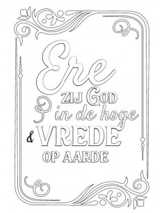 Kleurkaart Ere zij God