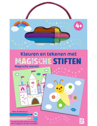 Kleuren en tekenen met magische stiften: