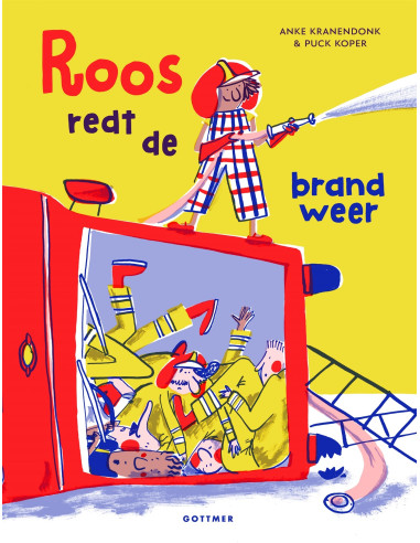 Roos redt de brandweer