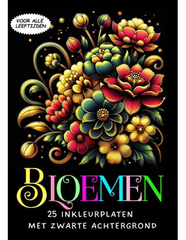 Inkleurplaten voor Volwassenen - Bloemen