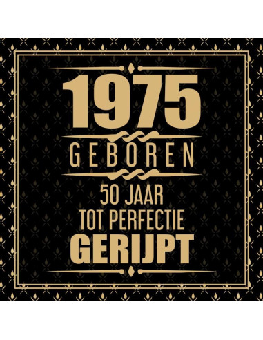 1975 Geboren 50 Jaar Tot Perfectie Gerij
