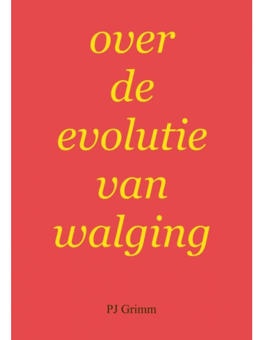 over de evolutie van walging
