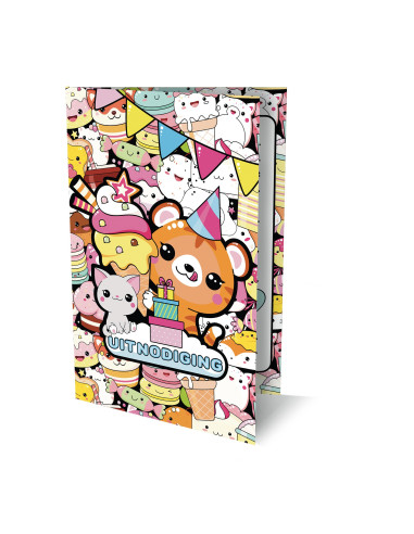 Uitnodigingen Kawaii 2 PK 953 / set van 