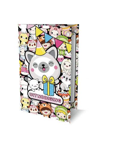 Uitnodigingen Kawaii 1 PK 952 / set van 